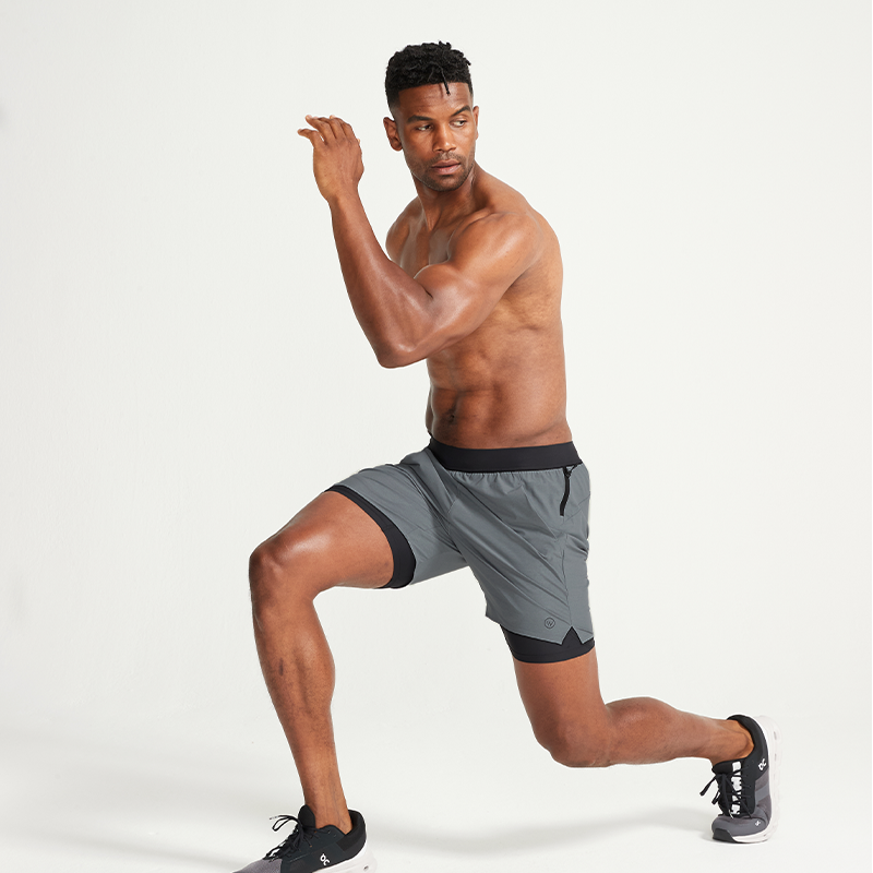 Heather Grey ANY-WEAR™ Short | Smart Apparel