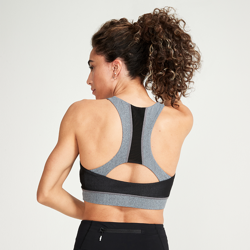 Heather Grey ANY-WEAR™ Sports Bra | Smart Apparel