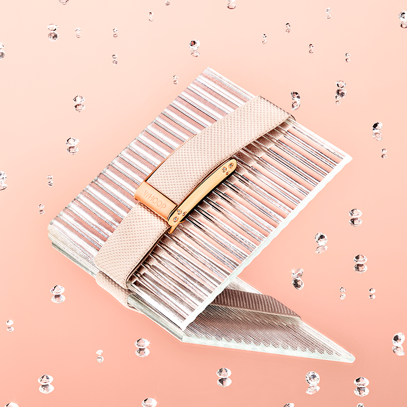 Champagne with Rose Gold Crystal Luxe Band