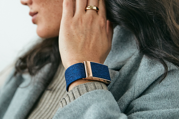 Midnight with Rose Gold SuperKnit Luxe Band