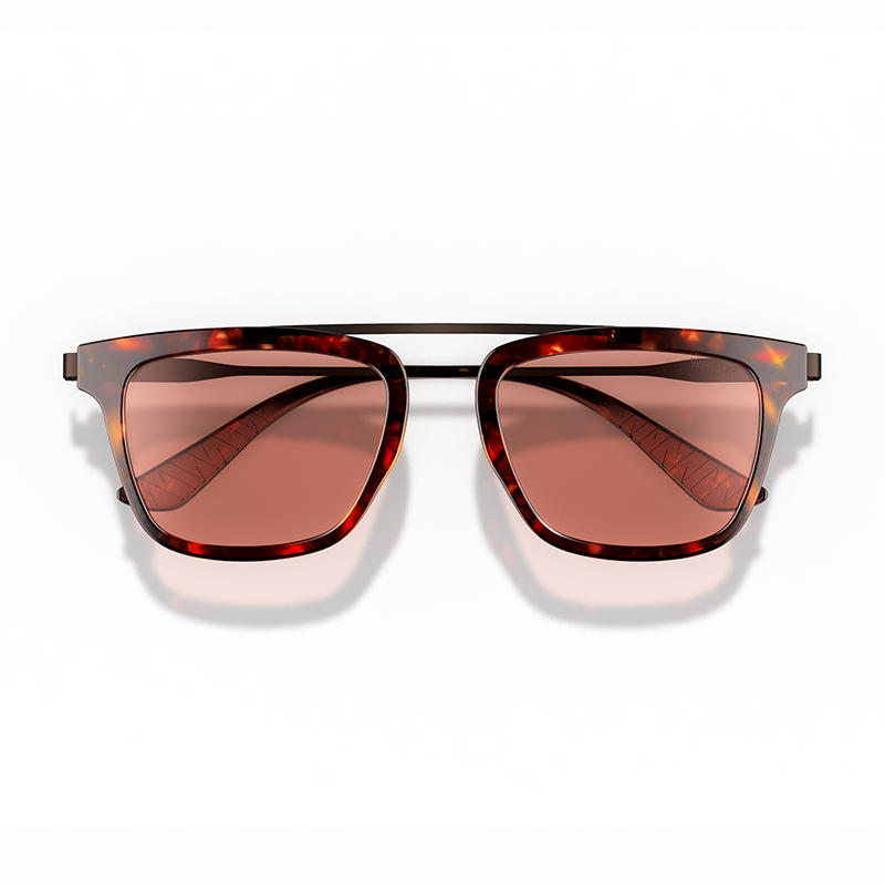 Spindle Tortoise Frames with Evening Lenses